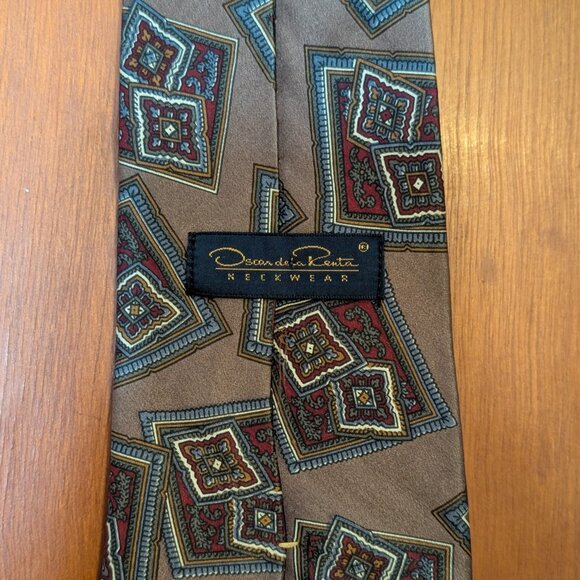 Oscar de la Renta Neckwear Silk Tie - Picture 3 of 3